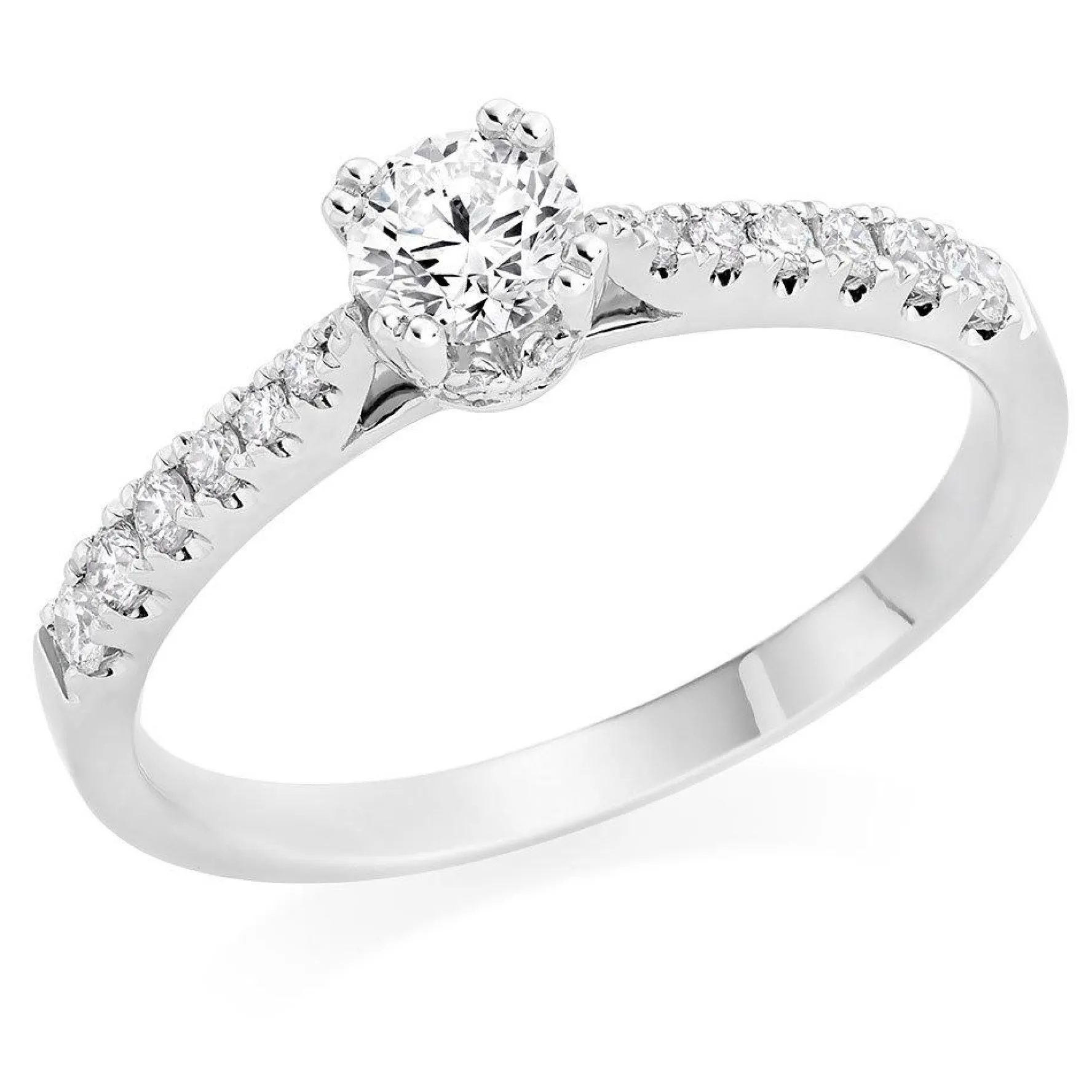 Beaverbrooks Platinum Diamond Solitaire Ring