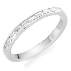 Beaverbrooks Platinum Diamond 2.4mm Ladies Wedding Ring