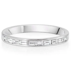 Beaverbrooks Platinum Diamond 2.4mm Ladies Wedding Ring