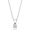 Beaverbrooks Platinum Diamond Solitaire Pendant