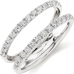 Beaverbrooks Platinum Diamond 5.5mm Silhouette Ring