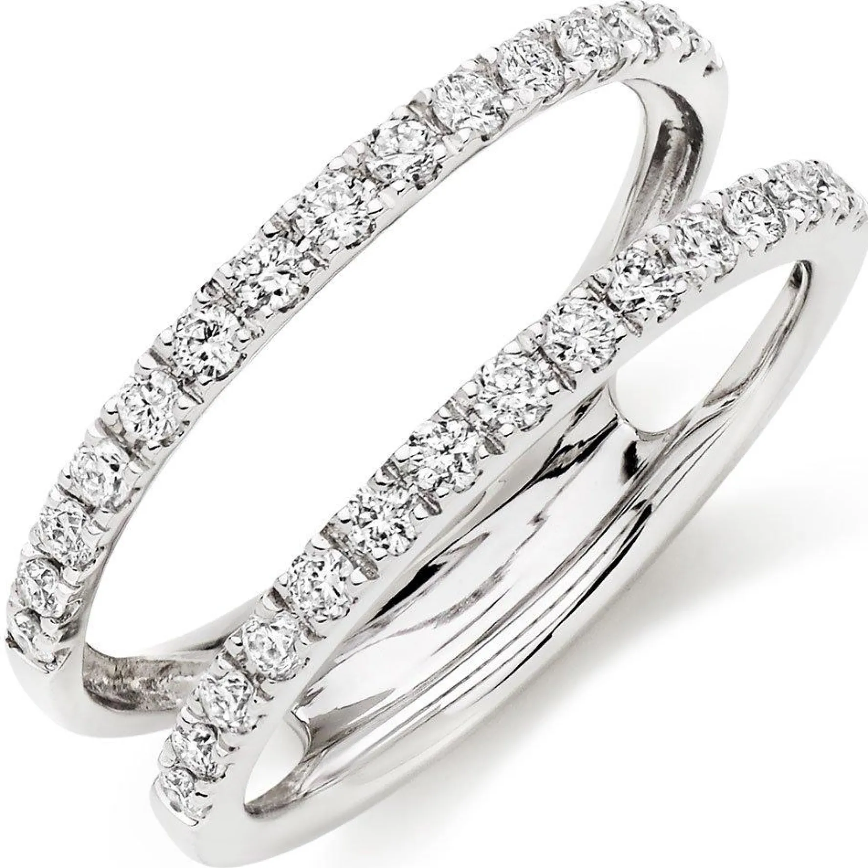 Beaverbrooks Platinum Diamond 5.5mm Silhouette Ring