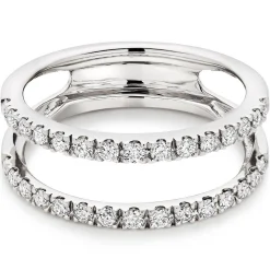 Beaverbrooks Platinum Diamond 5.5mm Silhouette Ring
