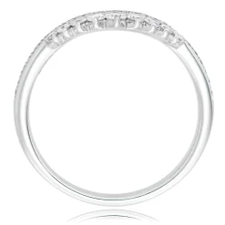 Beaverbrooks Platinum Diamond Half Eternity Wedding Ring