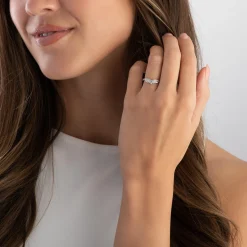 Beaverbrooks Platinum Diamond Half Eternity Wedding Ring