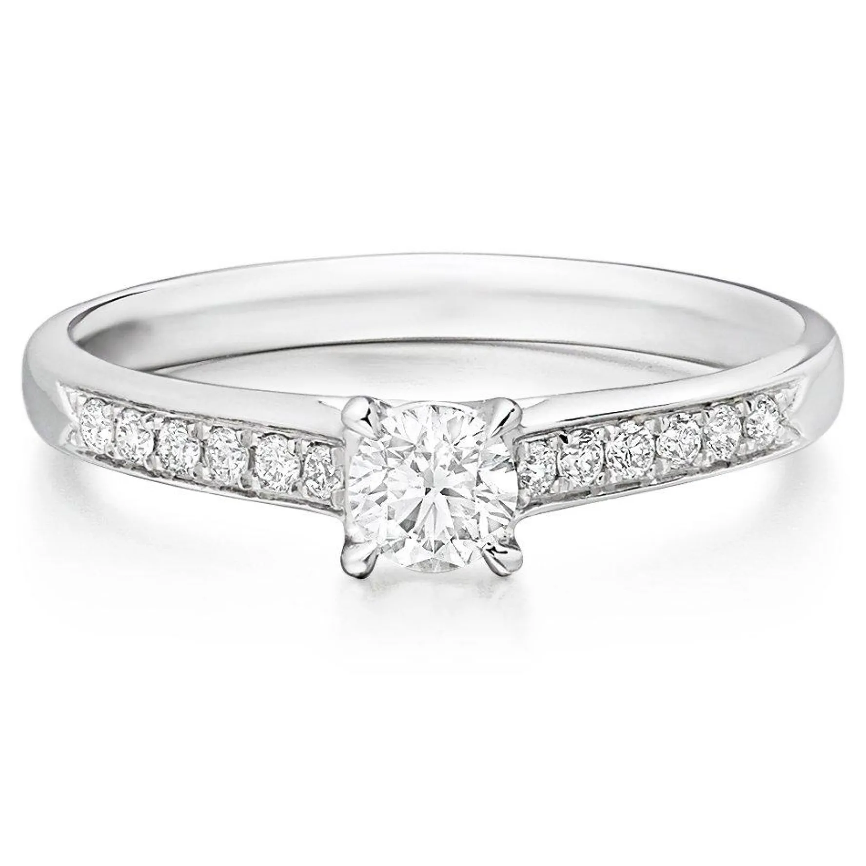 Beaverbrooks Platinum Diamond Solitaire Ring