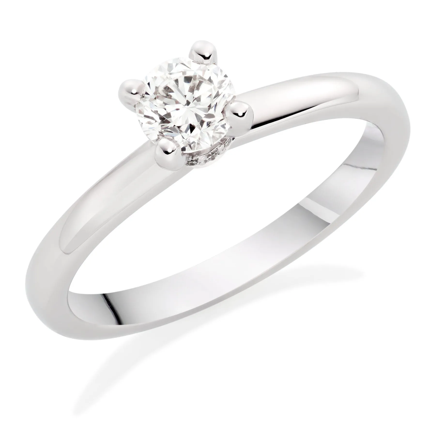 Beaverbrooks Platinum Diamond Solitaire Ring