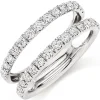 Beaverbrooks Platinum Diamond 6mm Silhouette Ring