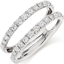 Beaverbrooks Platinum Diamond 6mm Silhouette Ring
