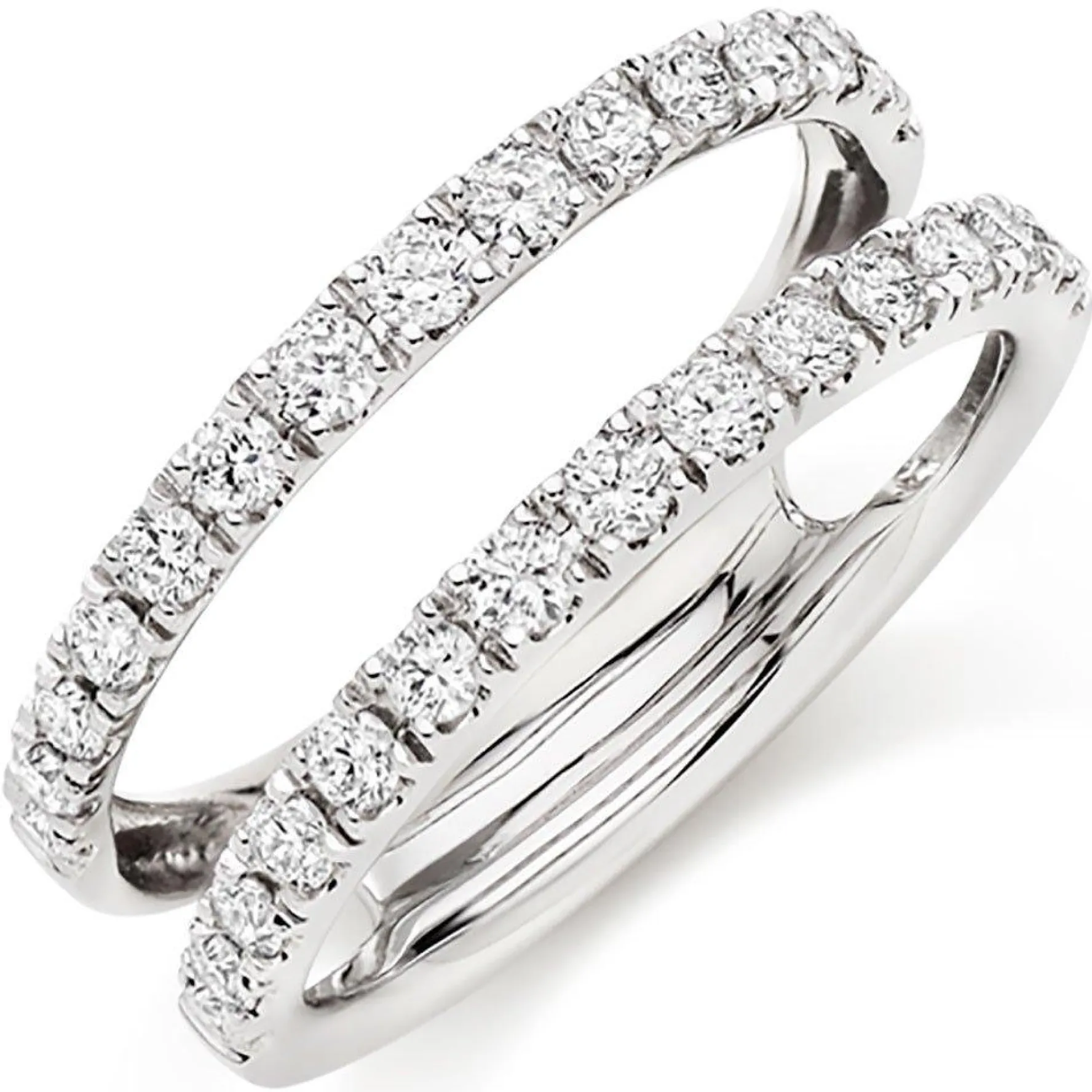 Beaverbrooks Platinum Diamond 6mm Silhouette Ring