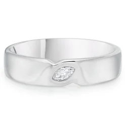 Beaverbrooks Platinum Diamond 5mm Wedding Ring