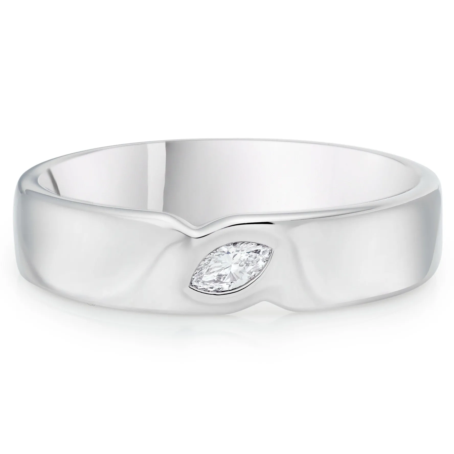 Beaverbrooks Platinum Diamond 5mm Wedding Ring
