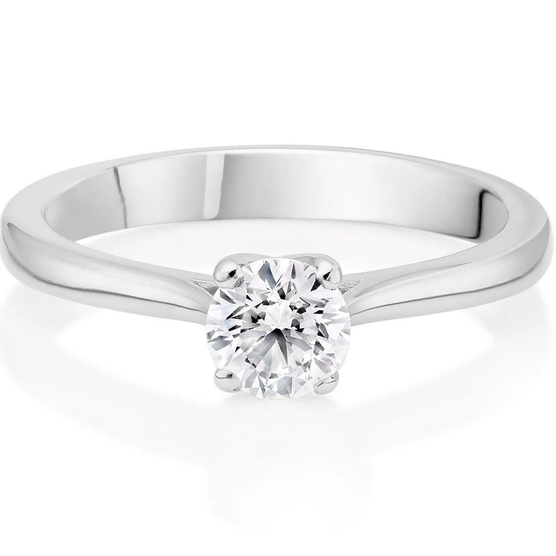 Beaverbrooks Platinum Diamond Solitaire Ring