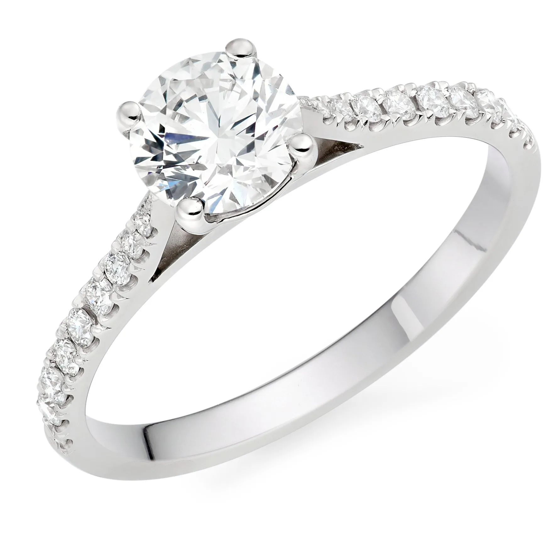 Beaverbrooks Platinum Diamond Solitaire Ring