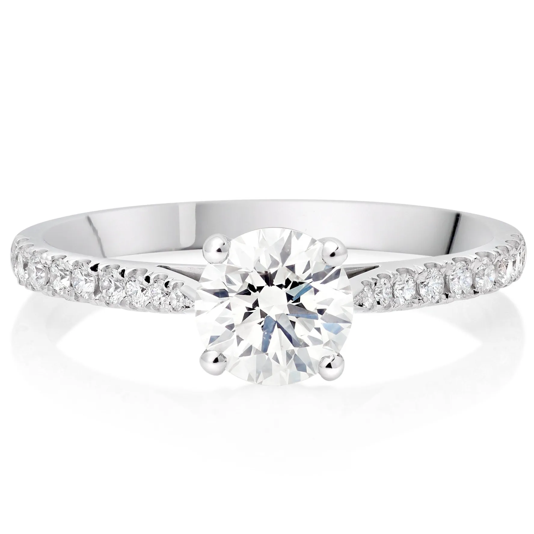 Beaverbrooks Platinum Diamond Solitaire Ring