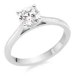 Beaverbrooks Platinum Diamond Solitaire Ring