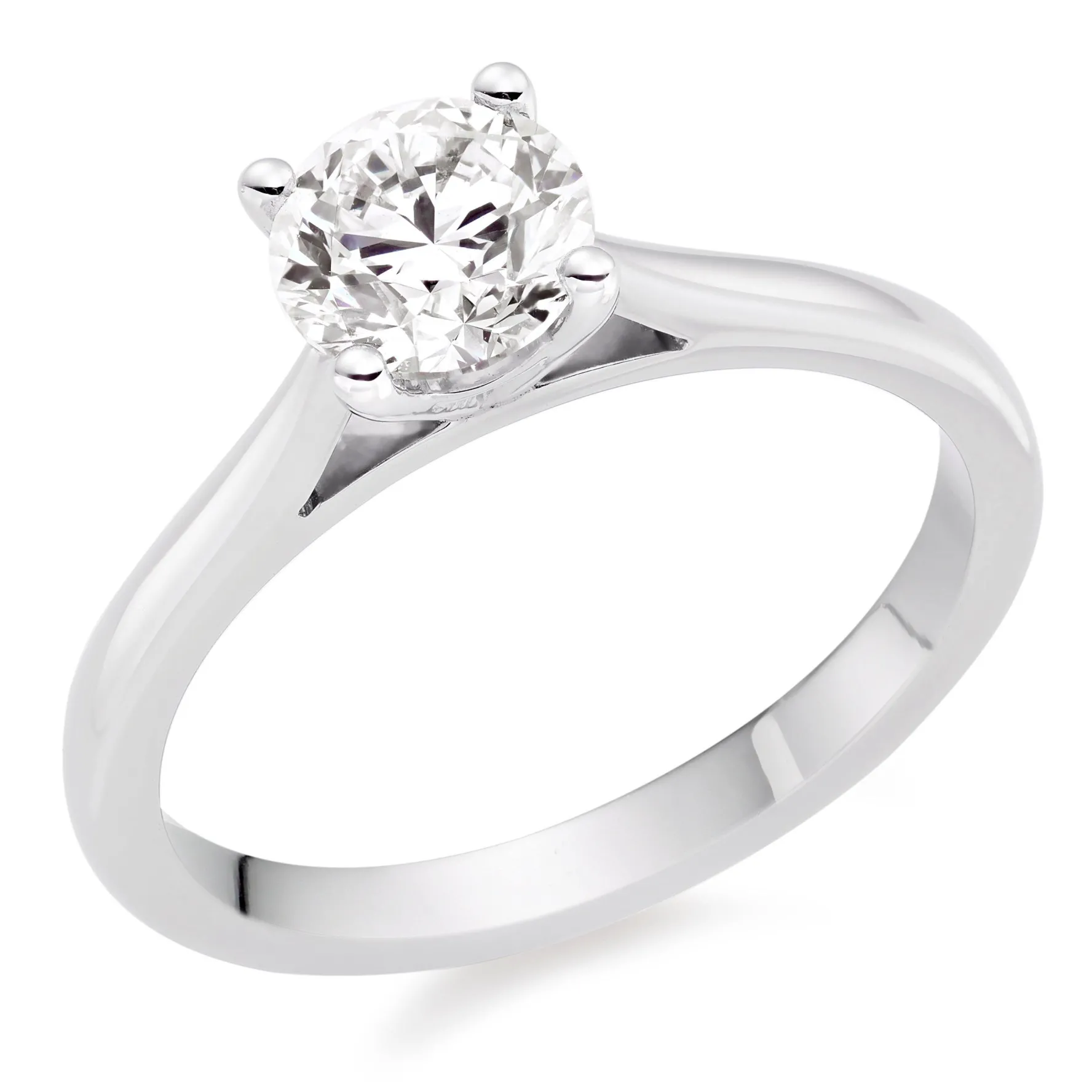 Beaverbrooks Platinum Diamond Solitaire Ring