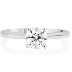 Beaverbrooks Platinum Diamond Solitaire Ring