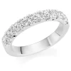 Beaverbrooks Platinum Diamond Half Eternity Ring