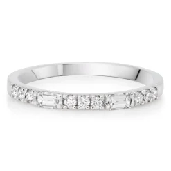 Beaverbrooks Platinum Diamond 2mm Ladies Wedding Ring