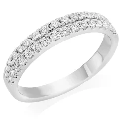 Beaverbrooks Platinum Diamond 3mm Wedding Ring