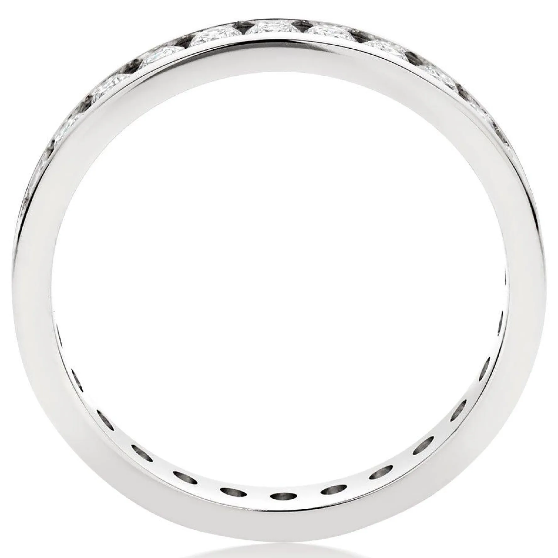 Beaverbrooks Platinum Diamond 3mm Full Eternity Ring