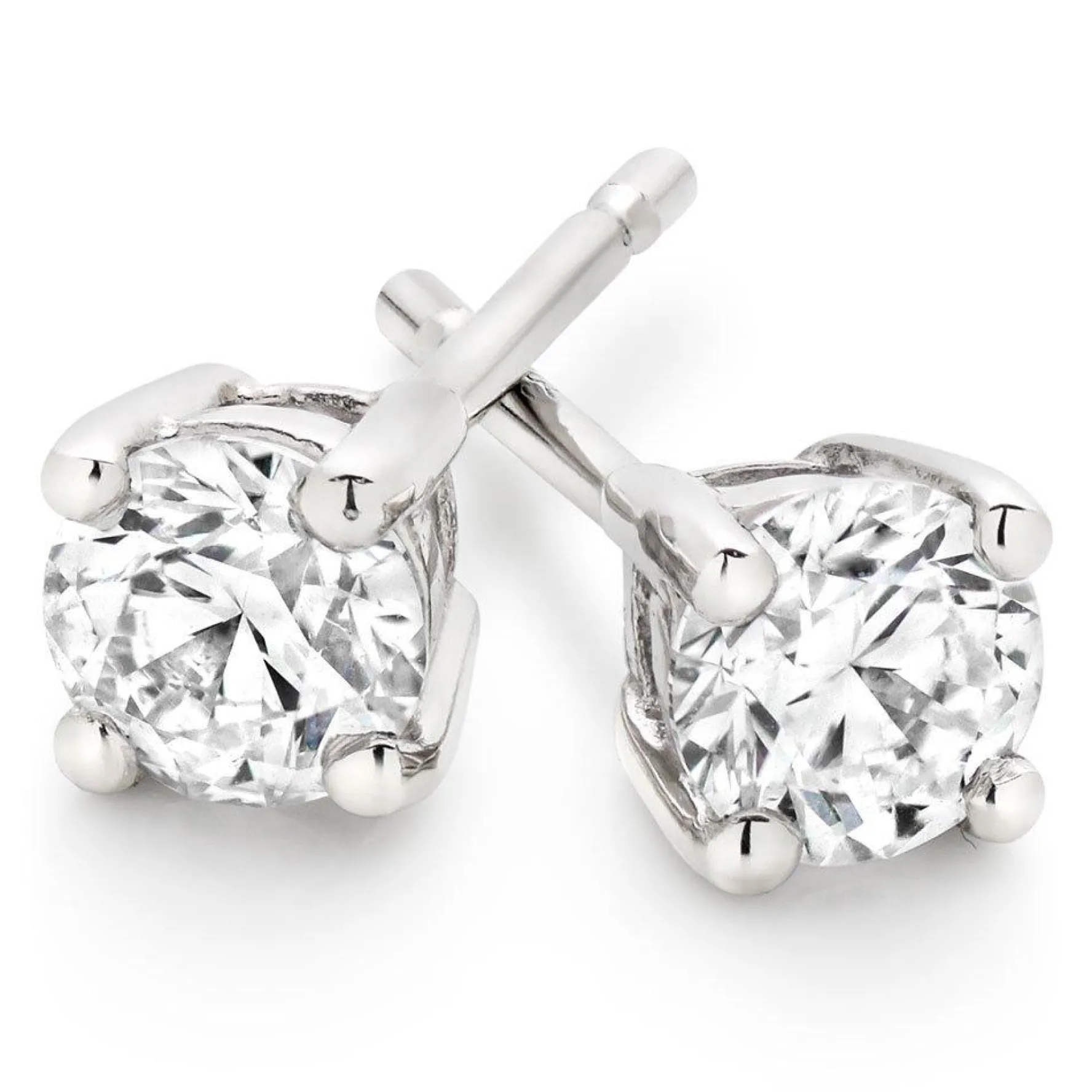 Beaverbrooks Platinum Diamond Stud Earrings