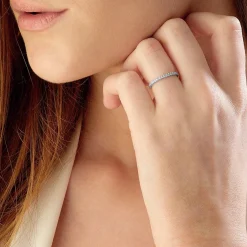 Beaverbrooks Platinum Diamond 2mm Full Eternity Ladies Ring