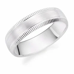 Beaverbrooks Platinum Fancy Men's Wedding Ring