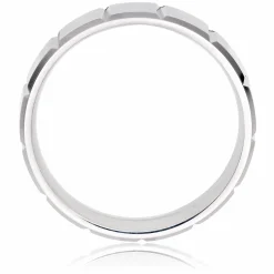 Beaverbrooks Platinum Fancy 5mm Men's Wedding Ring