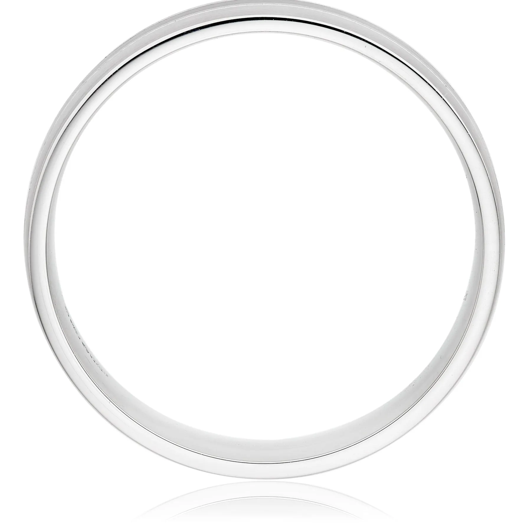 Beaverbrooks Platinum Grey Ceramic 5mm Men’s Wedding Ring