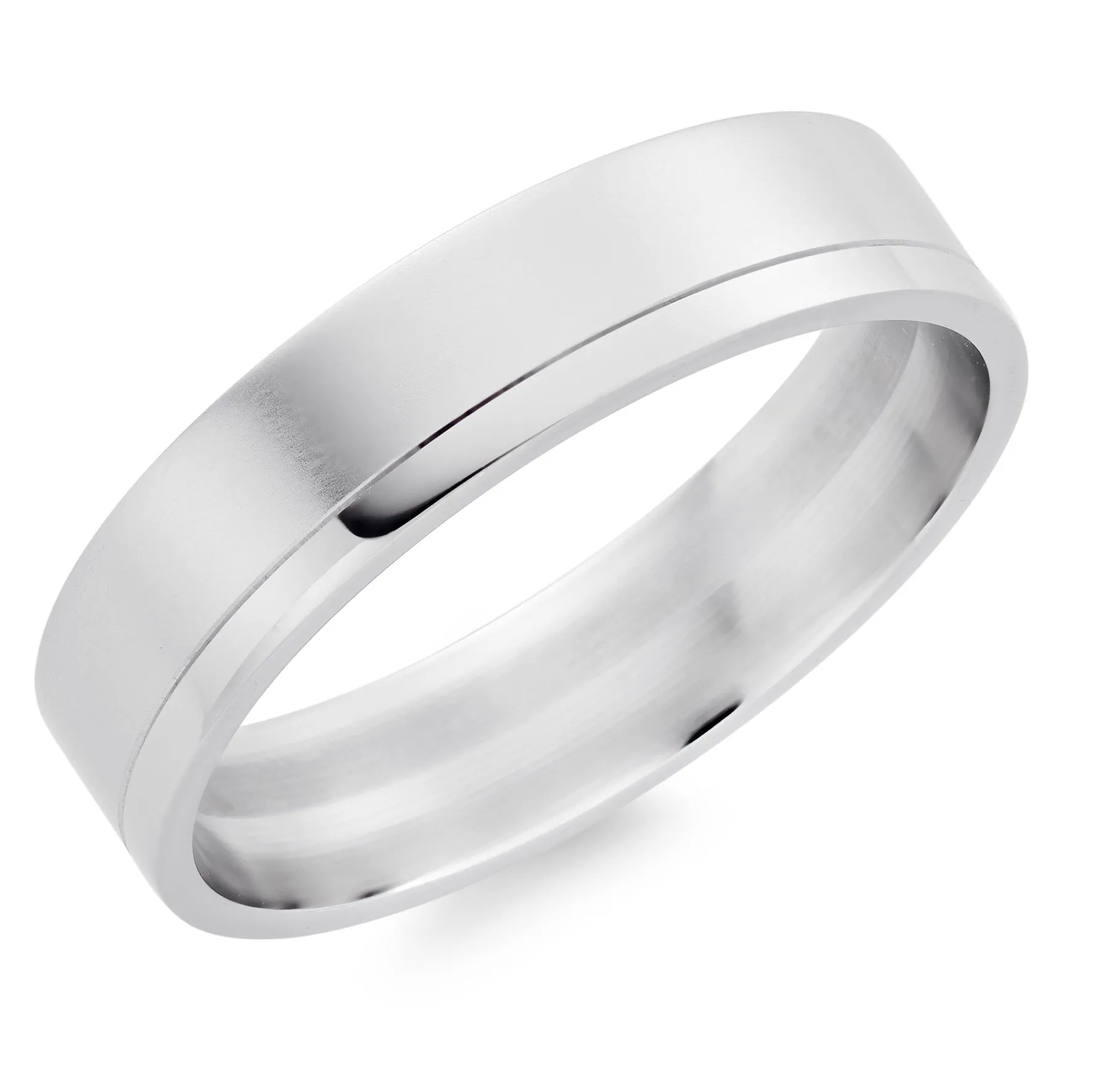 Beaverbrooks Platinum Men’s 5mm Wedding Ring