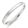 Beaverbrooks Platinum 2mm Court Wedding Ring