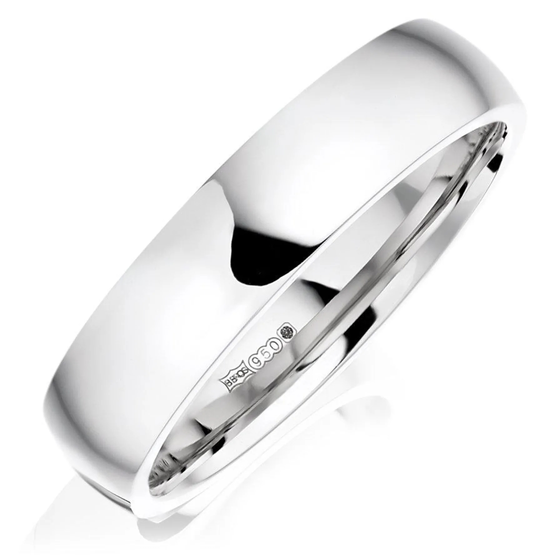 Beaverbrooks Platinum 6mm Men's Wedding Ring