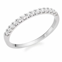 Beaverbrooks Platinum 1.5mm Diamond Wedding Ring
