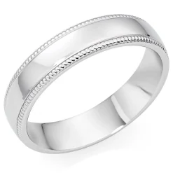 Beaverbrooks Platinum 5mm Men's Wedding Ring