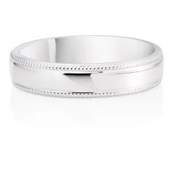 Beaverbrooks Platinum 5mm Men's Wedding Ring