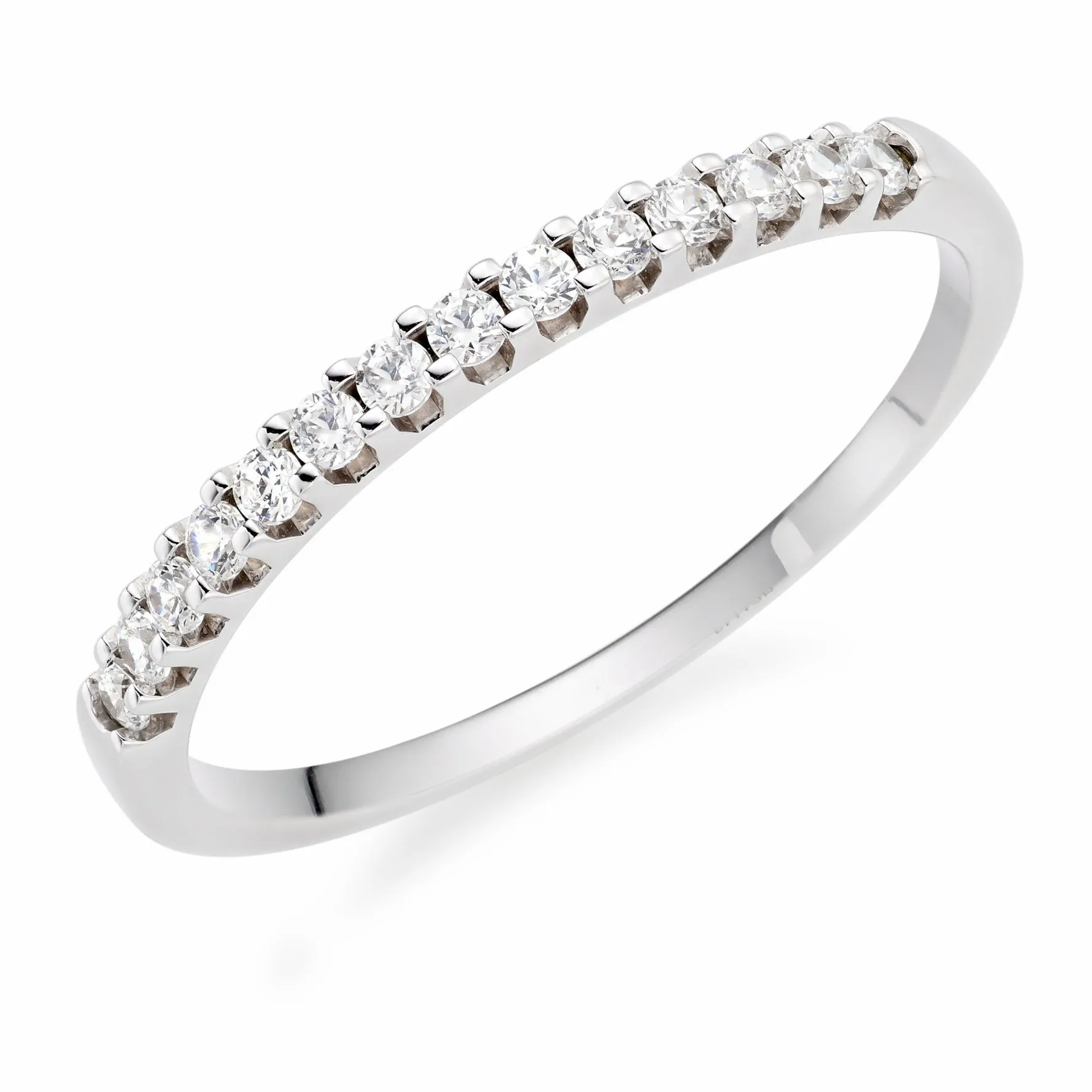 Beaverbrooks Platinum 1.5mm Diamond Wedding Ring