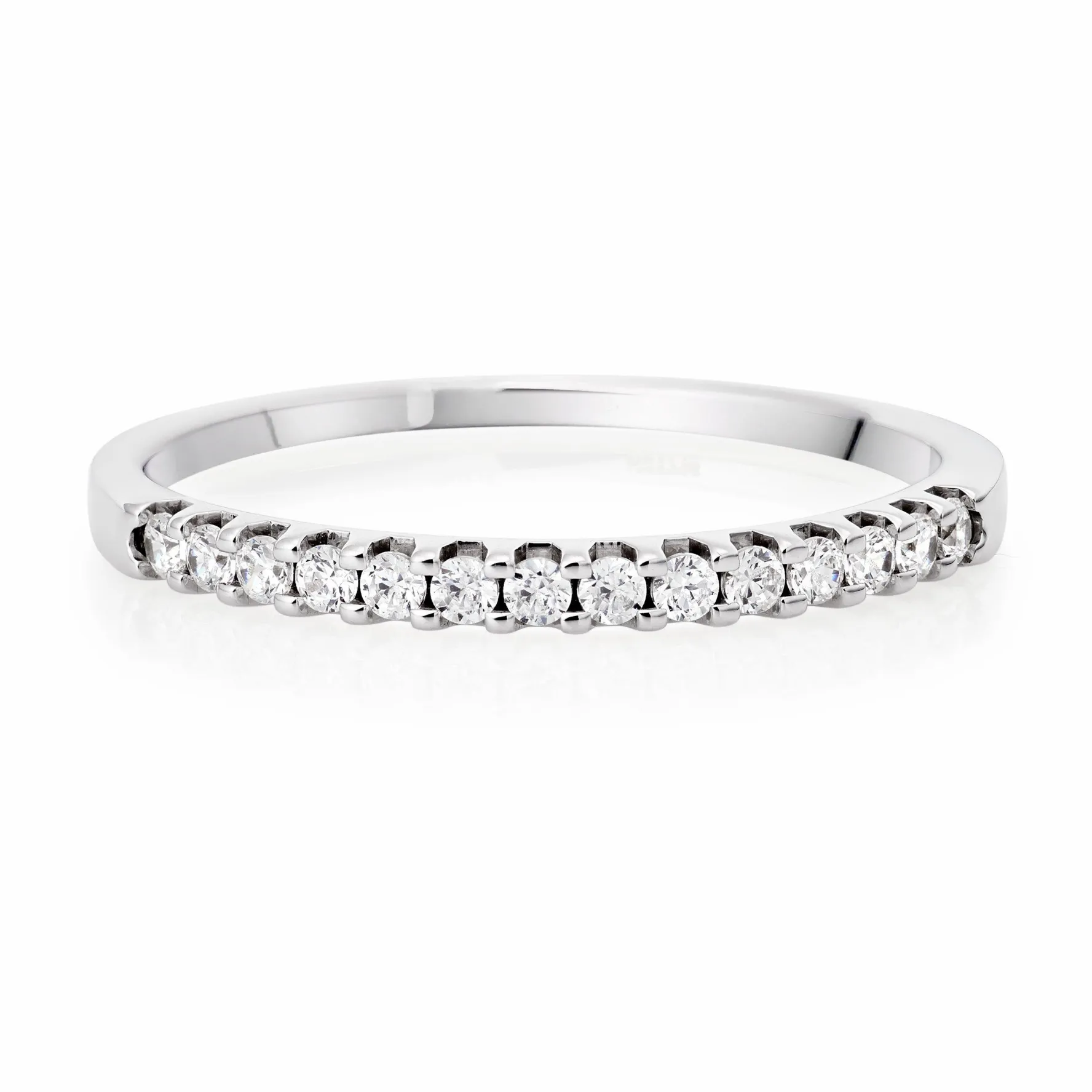 Beaverbrooks Platinum 1.5mm Diamond Wedding Ring
