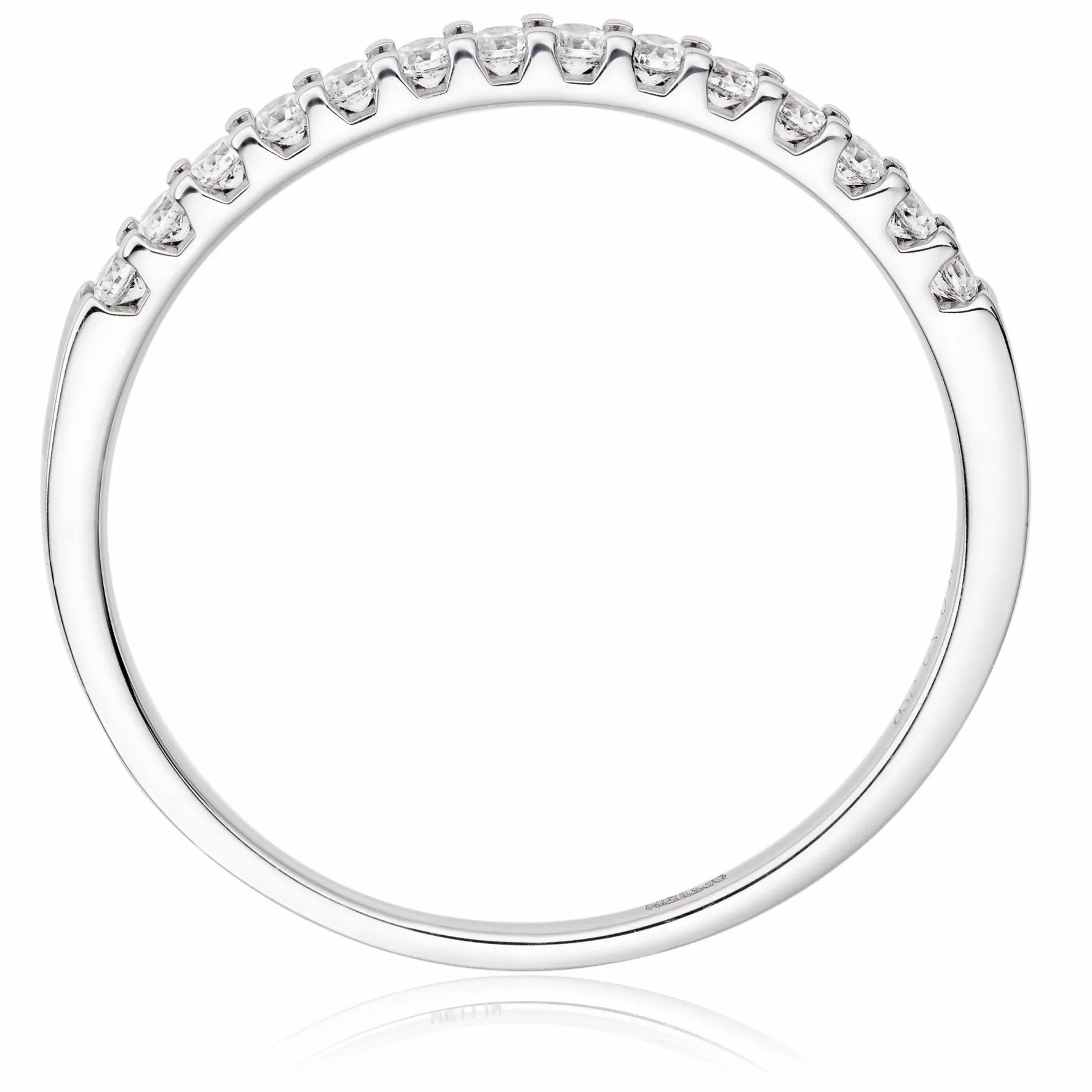 Beaverbrooks Platinum 1.5mm Diamond Wedding Ring