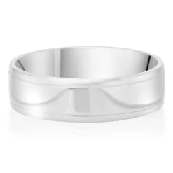 Beaverbrooks Platinum 6mm Men’s Wedding Ring