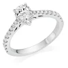 Beaverbrooks Platinum Pear Shaped Diamond Halo Ring