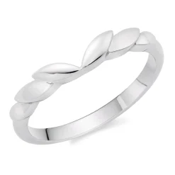 Beaverbrooks Platinum Petal Ladies Wedding Ring