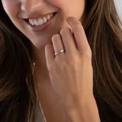 Beaverbrooks Platinum Petal Ladies Wedding Ring