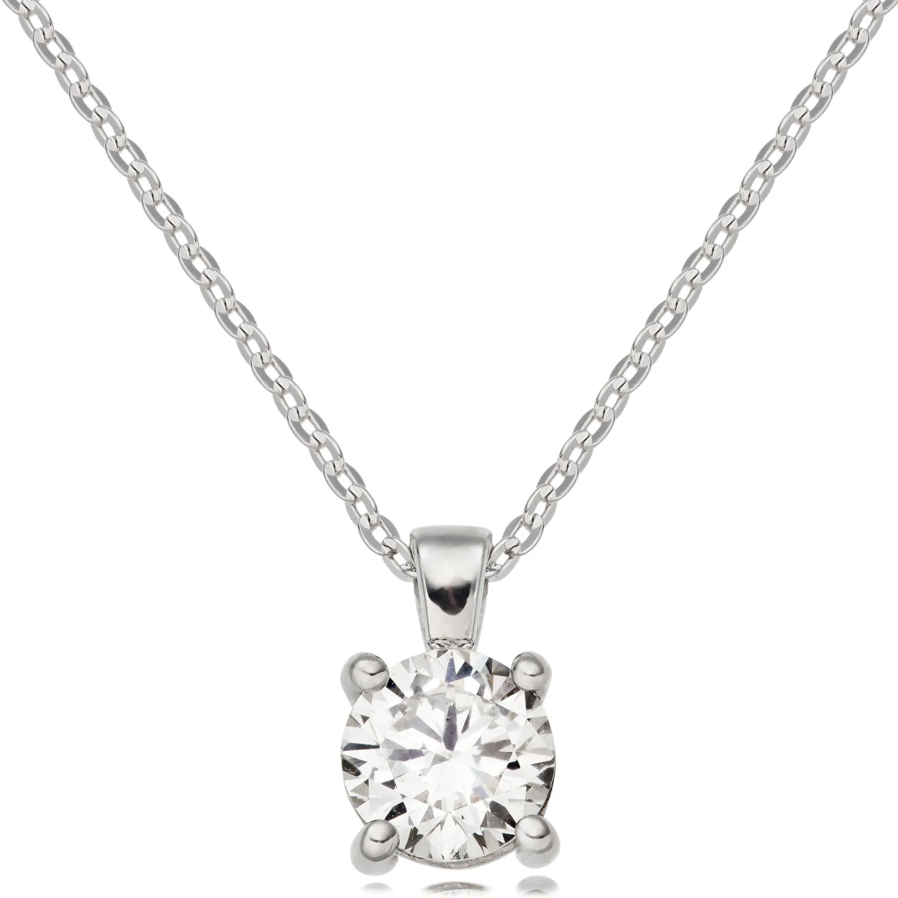 Beaverbrooks Platinum Solitaire Diamond Pendant