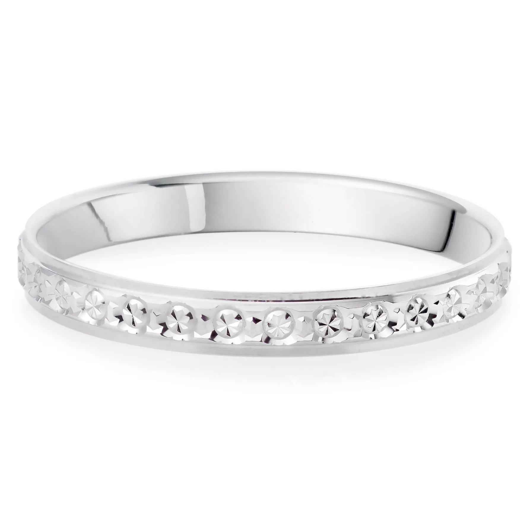 Beaverbrooks Platinum Sparkle Cut Wedding Ring