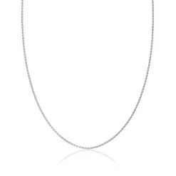 Beaverbrooks Platinum Spiga Chain 45cm