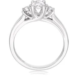 Beaverbrooks Platinum Three Stone Diamond Ring