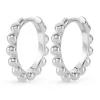 Beaverbrooks Silver Ball Huggie Earrings