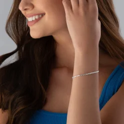 Beaverbrooks Silver Circle Bracelet